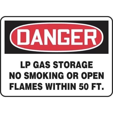 Accuform OSHA DANGER SAFETY SIGN LP GAS MSMK010XT MSMK010XT